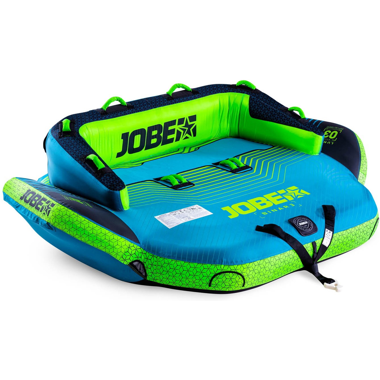 2026 Jobe Binar remorquable 3 personnes 230323001 - Bleu / Vert